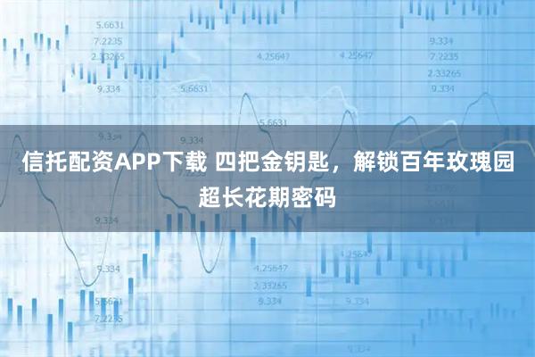 信托配资APP下载 四把金钥匙，解锁百年玫瑰园超长花期密码